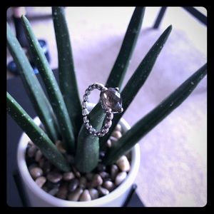Pandora smokey quartz autumn breeze ring